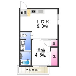 Fmaison北加賀屋Ⅲ番館の物件間取画像